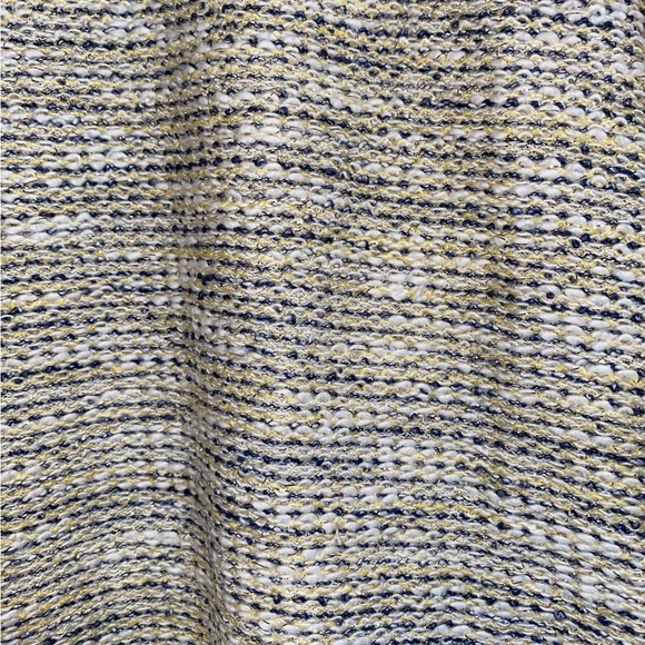 A.P.C. Rue Madame Paris Tweed Sweater Dress White/Blue/Sparkle Womens M - Picture 7 of 7